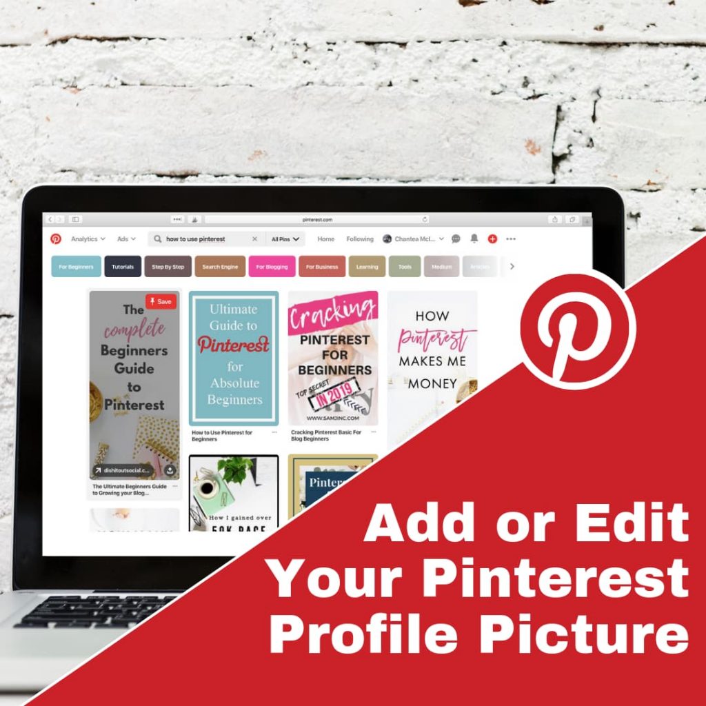 Adding or changing your Pinterest Profile Picture