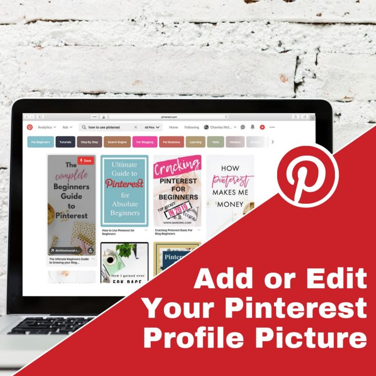 How to Quickly Add or Edit Pinterest Profile Picture