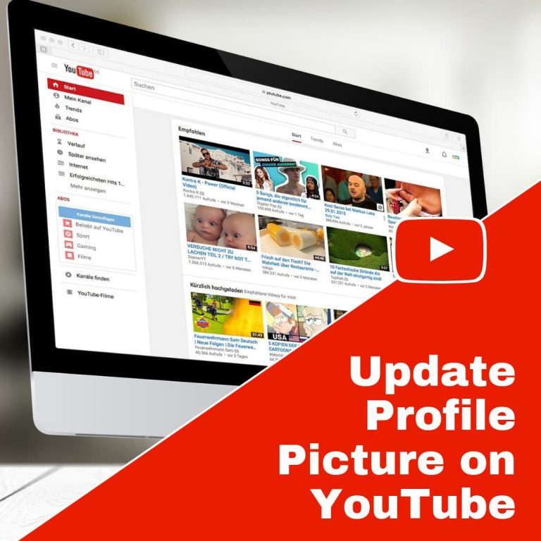 Add Profile Picture to YouTube Account