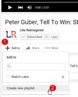 Create a New Youtube Playlist