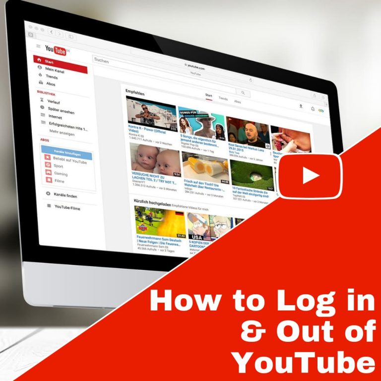 How to Log in and Out of YouTube