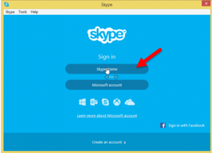 Login to Skype