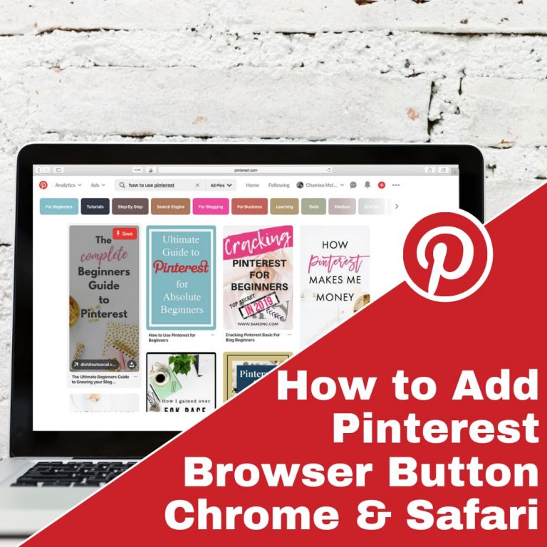 How to Add Pinterest Browser Button